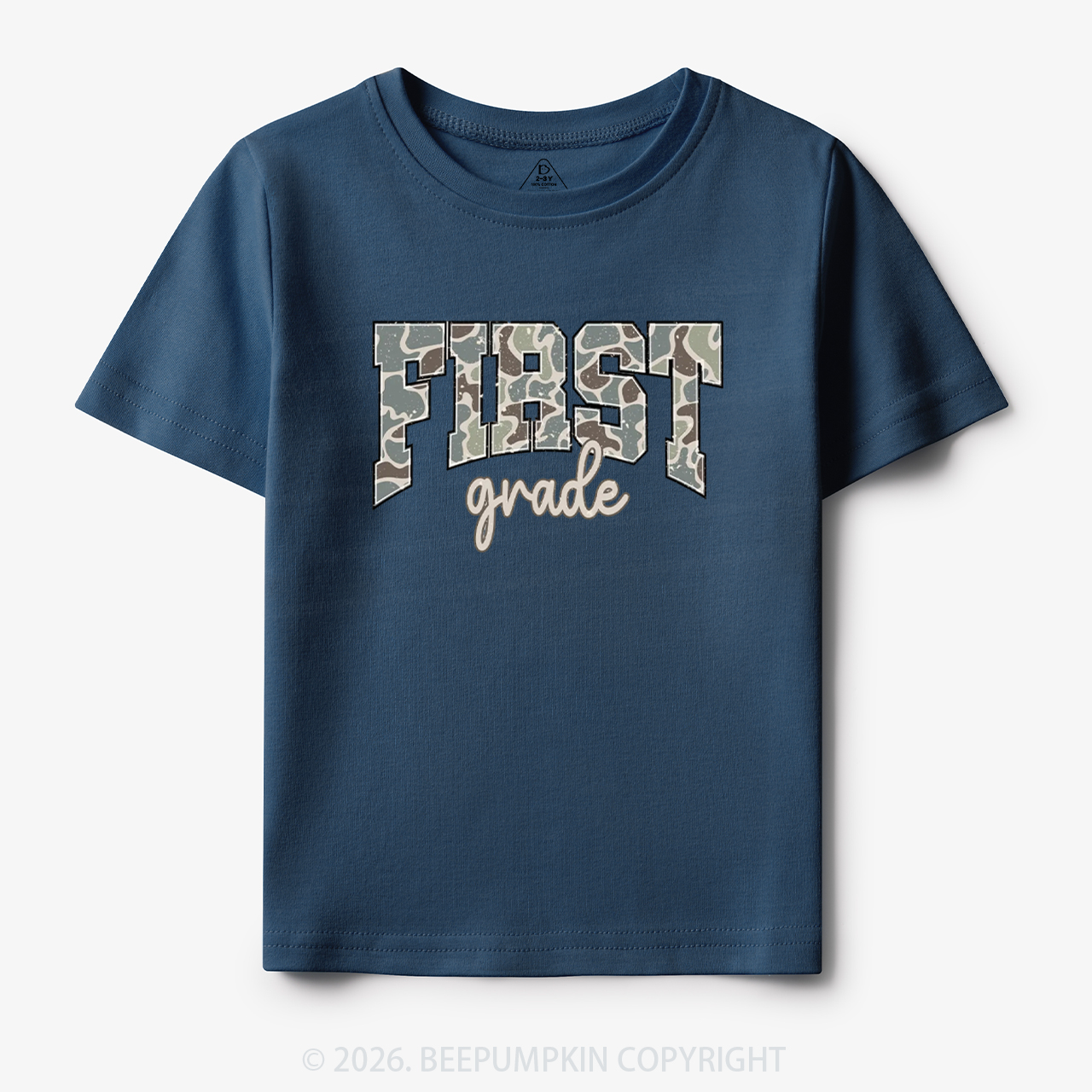 Camo First Grade Back to School Toddler&Kid's Tees