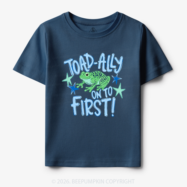 Personalized Toad-ally On To Grade Toddler&Kid's Tees