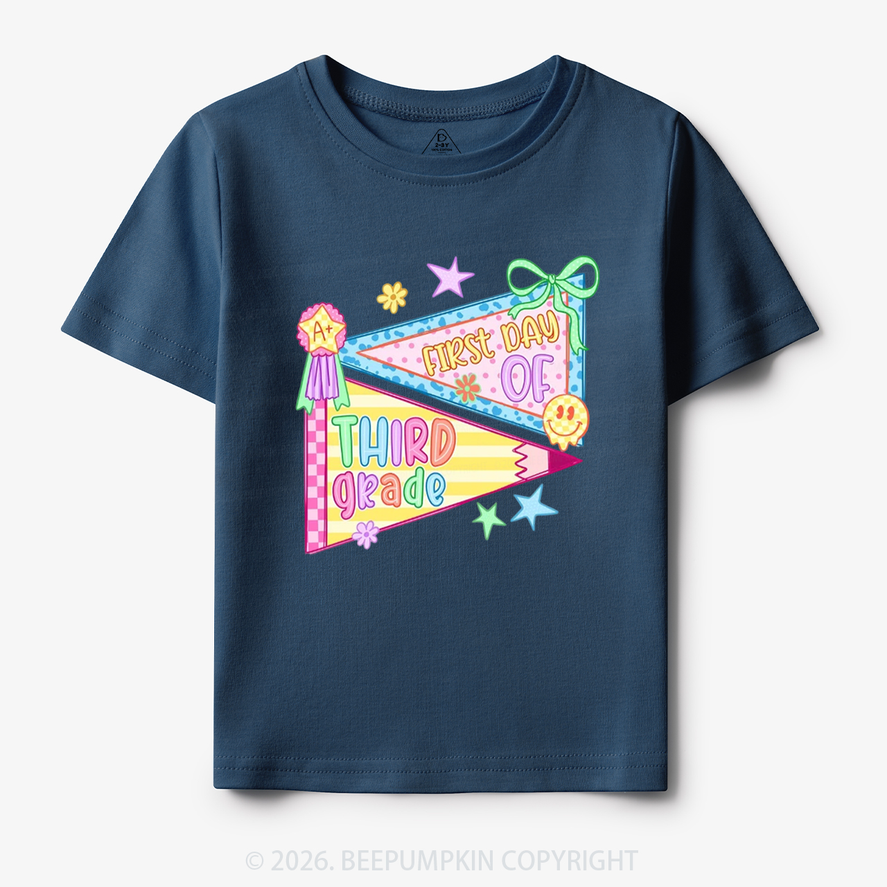 Floral Apple Pre-k 1st/2nd/3rd/4th/5th Grade Toddler&Kid's Tees