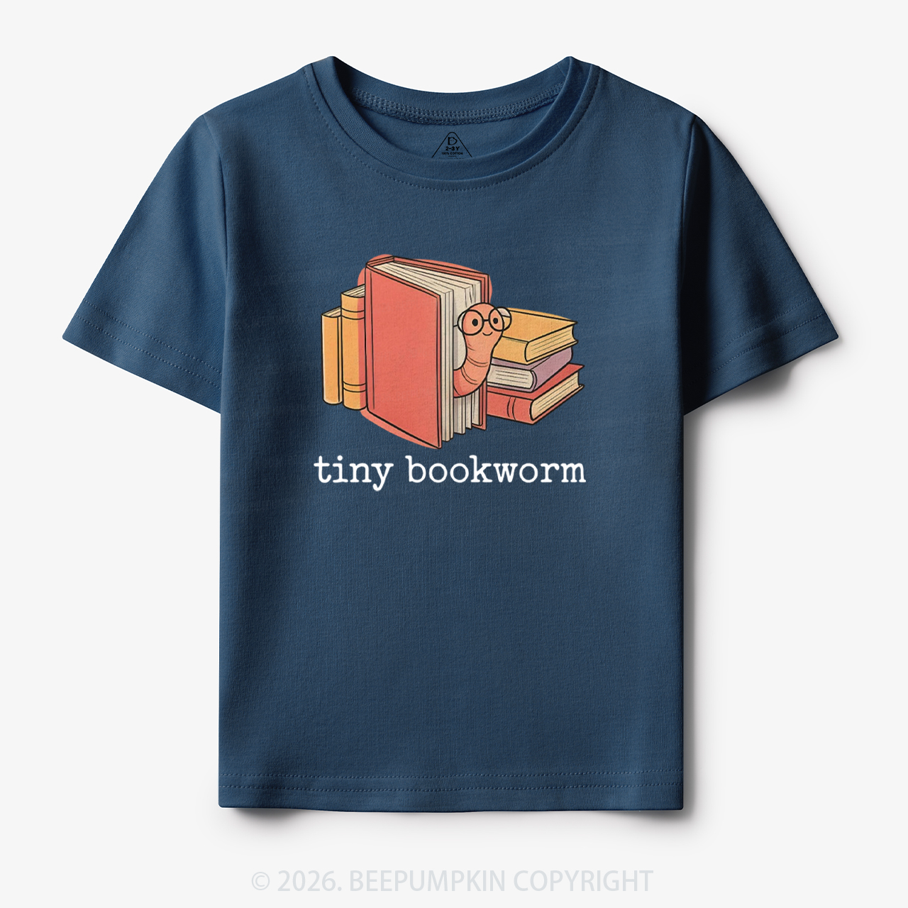 Tiny Bookworm Cute Book Lover Toddler&Kid's Tees