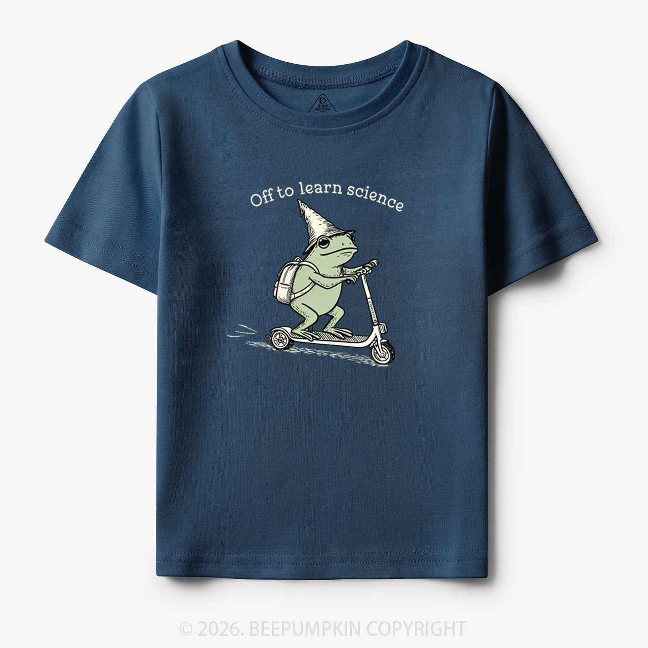 Personalized Funny Frog Off to Learn Class Toddler&Kid's Tees