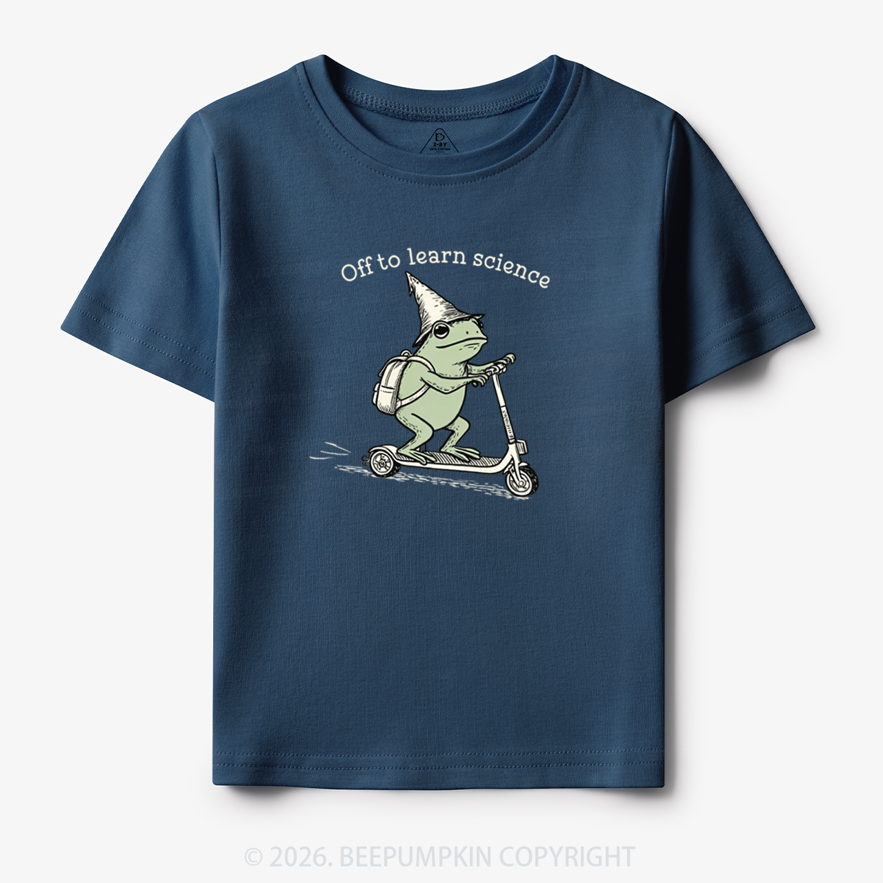 Personalized Funny Frog Off to Learn Class Toddler&Kid's Tees