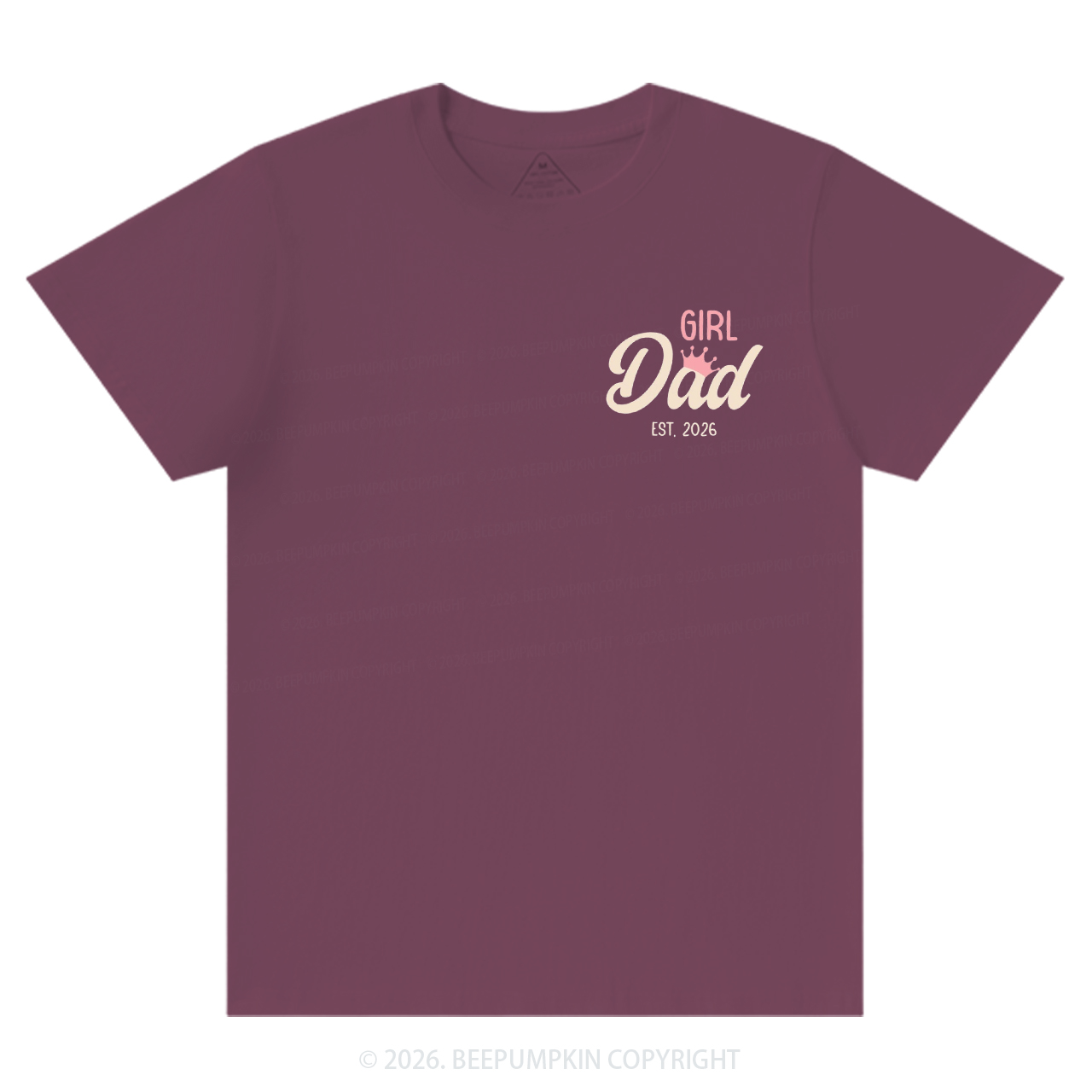 Personalized Girl Dad Fathers Day T-Shirts