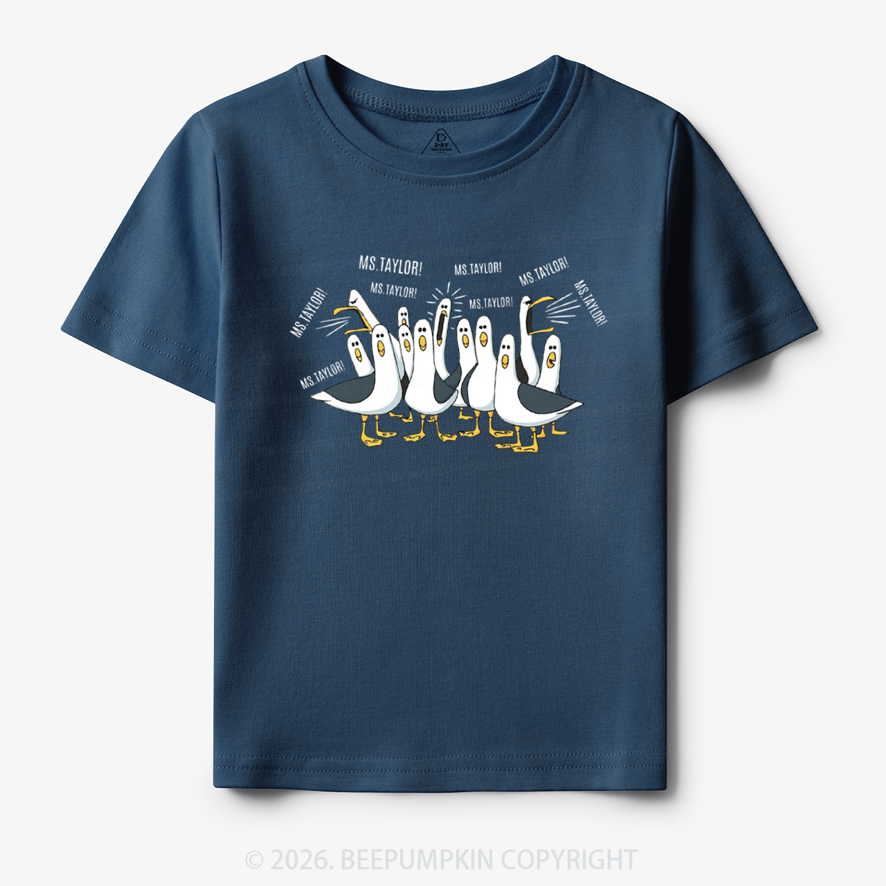 Personalized Teacher Name Seagulls Funny Toddler&Kid's Tees