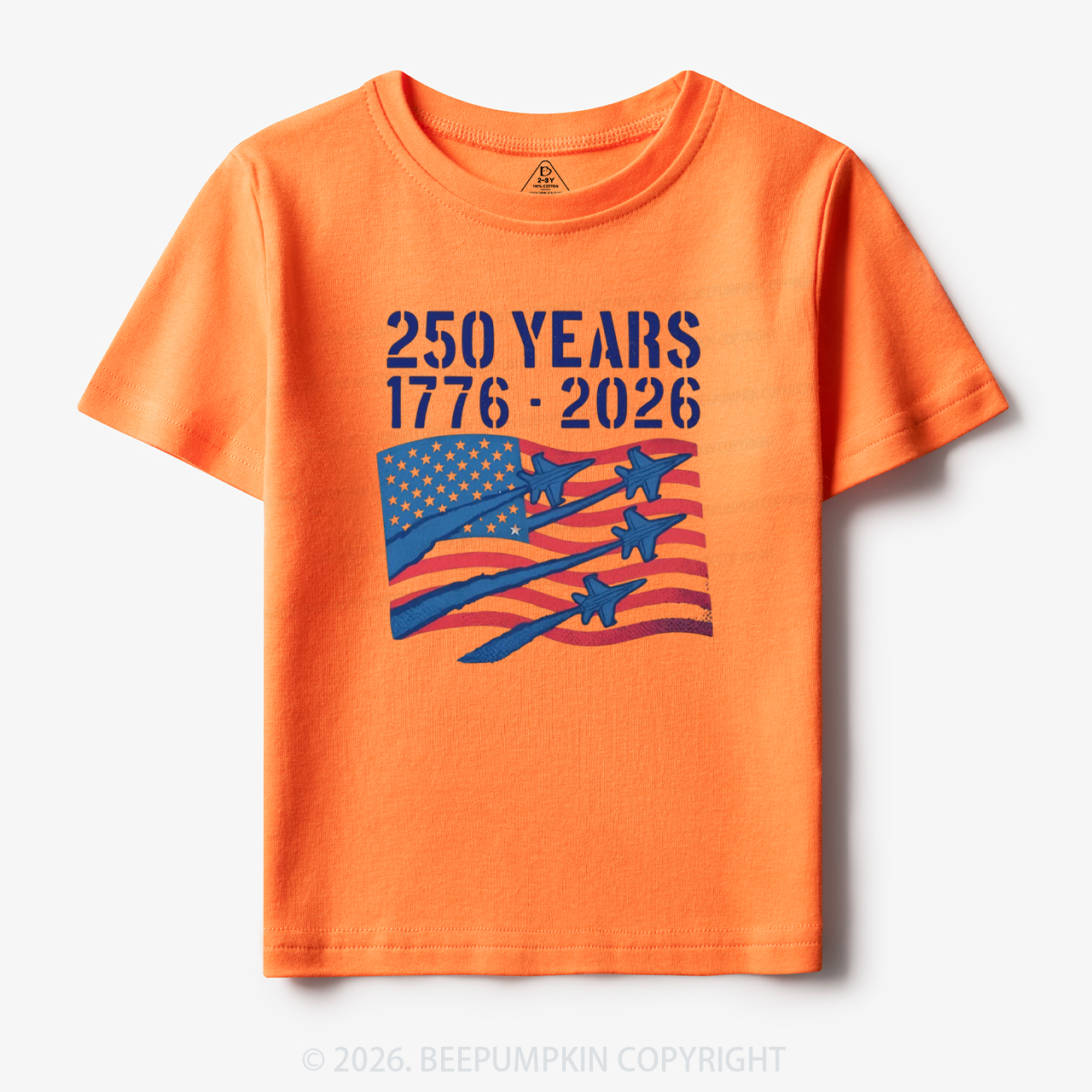 250 Years 1776-2026 America Patriotic Toddler&Kid's Tees