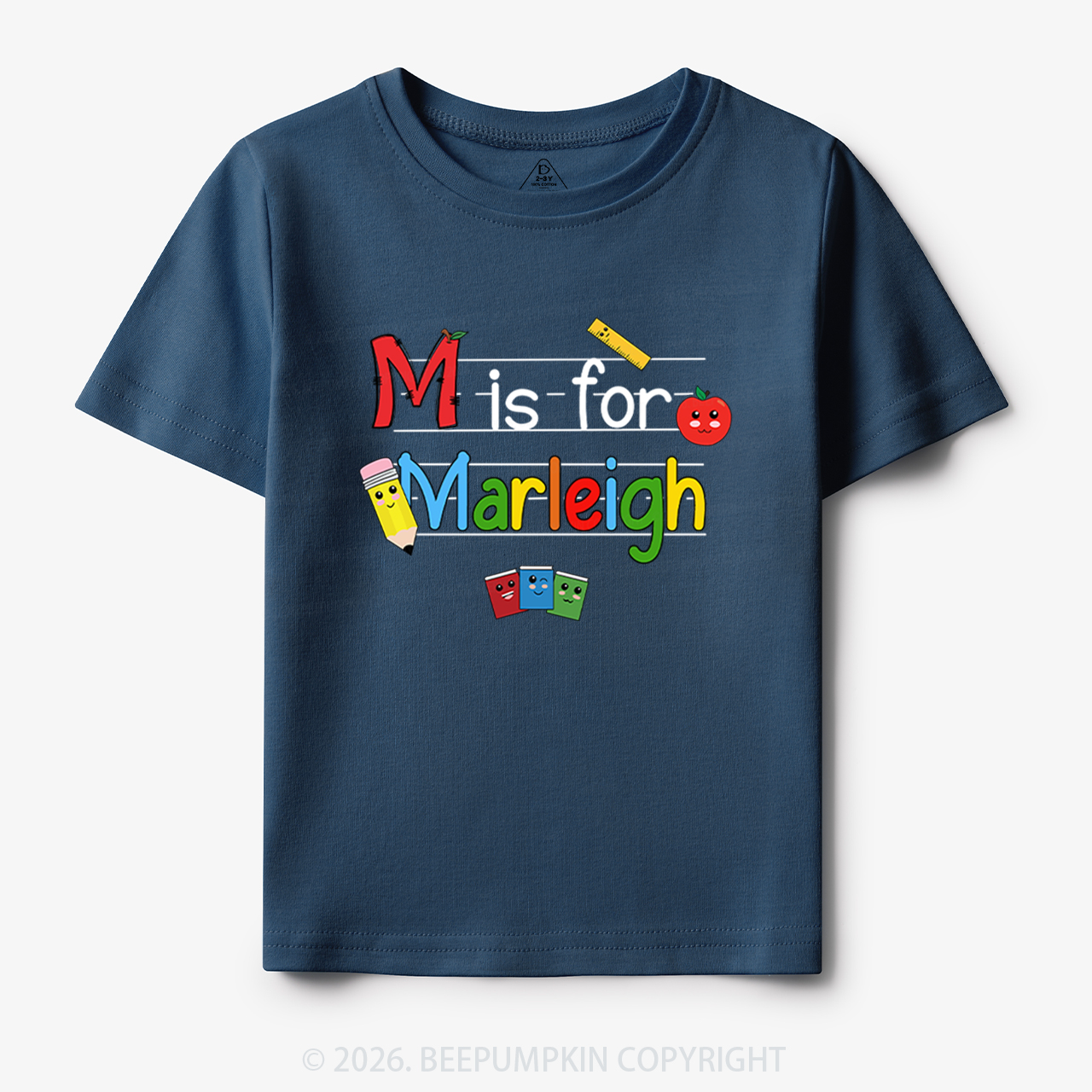 Personalized Kids Name Toddler&Kid's Tees Beepumpkin