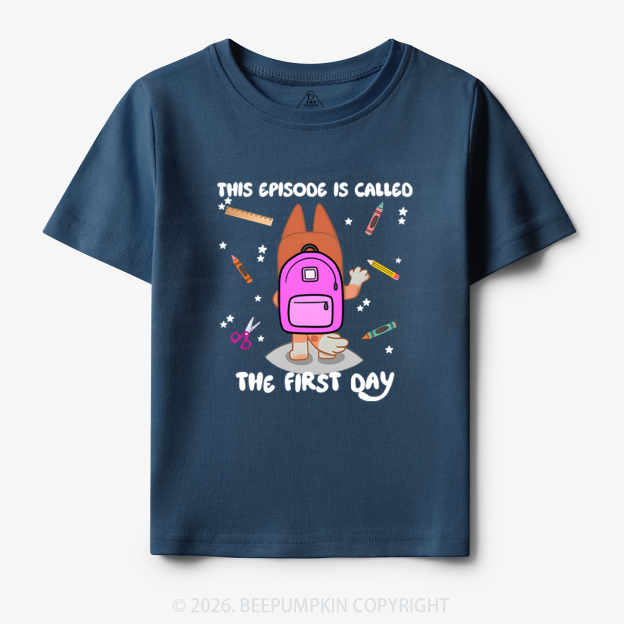 Personalized Back To School Dog Toddler&Kids Tees