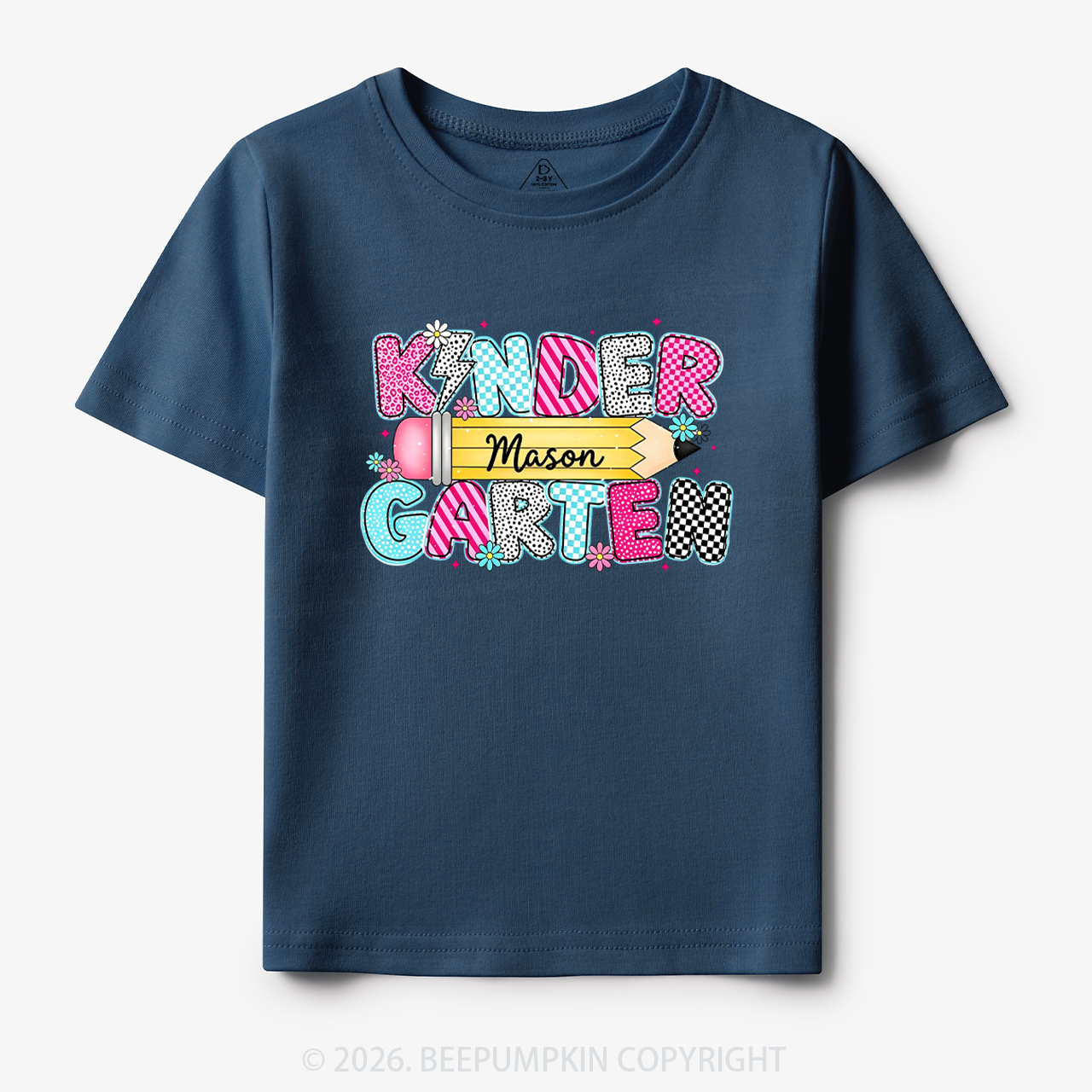 Personalized Kindergarten Name Back To School Toddler&Kid's Tees