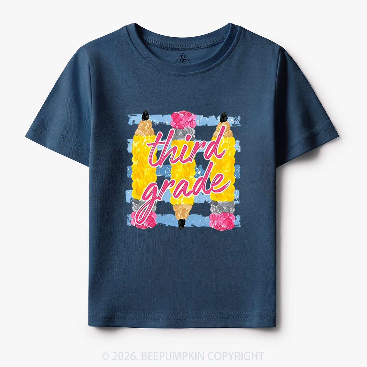 Personalized Grade Colors Stripes Back to School Toddler&Kid's Tees