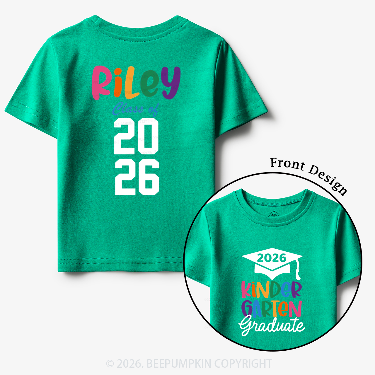 Personalized Kindergarten Graduate 2026 Toddler&Kid's Tees