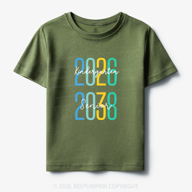 Class of 2026 Kindergarten 2038 Senior Toddler&Kid's Tees