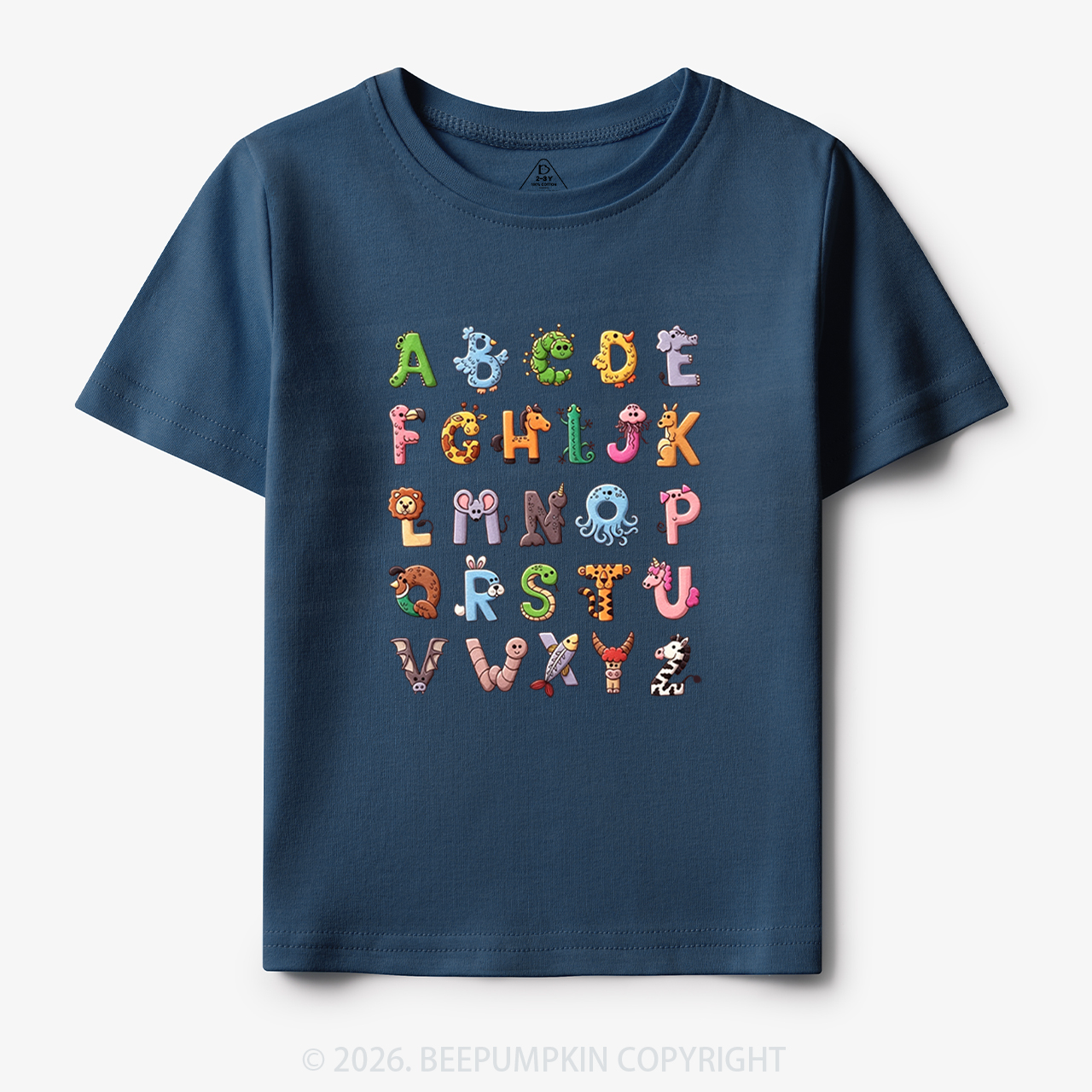 Cute Animals Alphabet Toddler&Kid's Tees
