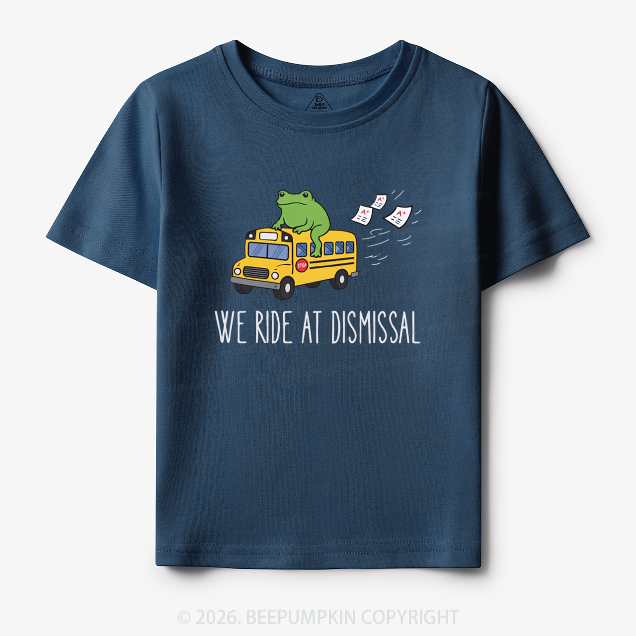 Funny Frog We Ride At Dismissal Toddler&Kid's Tees