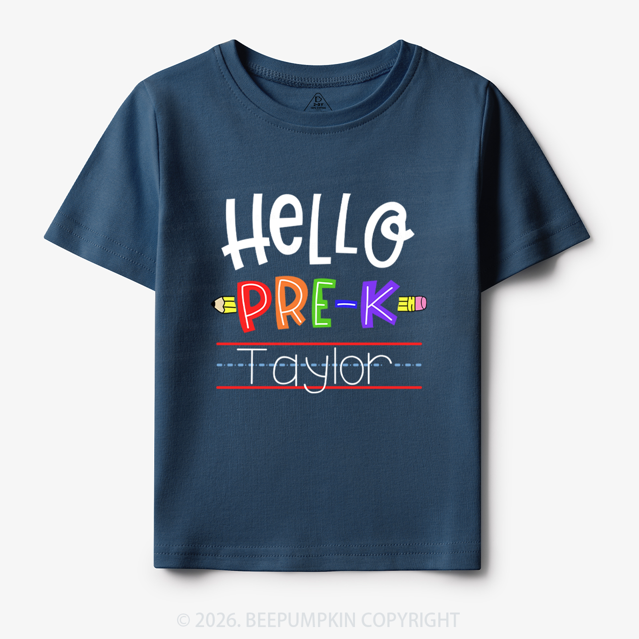 Personalized Hello Pre-k Shirt Back to School
