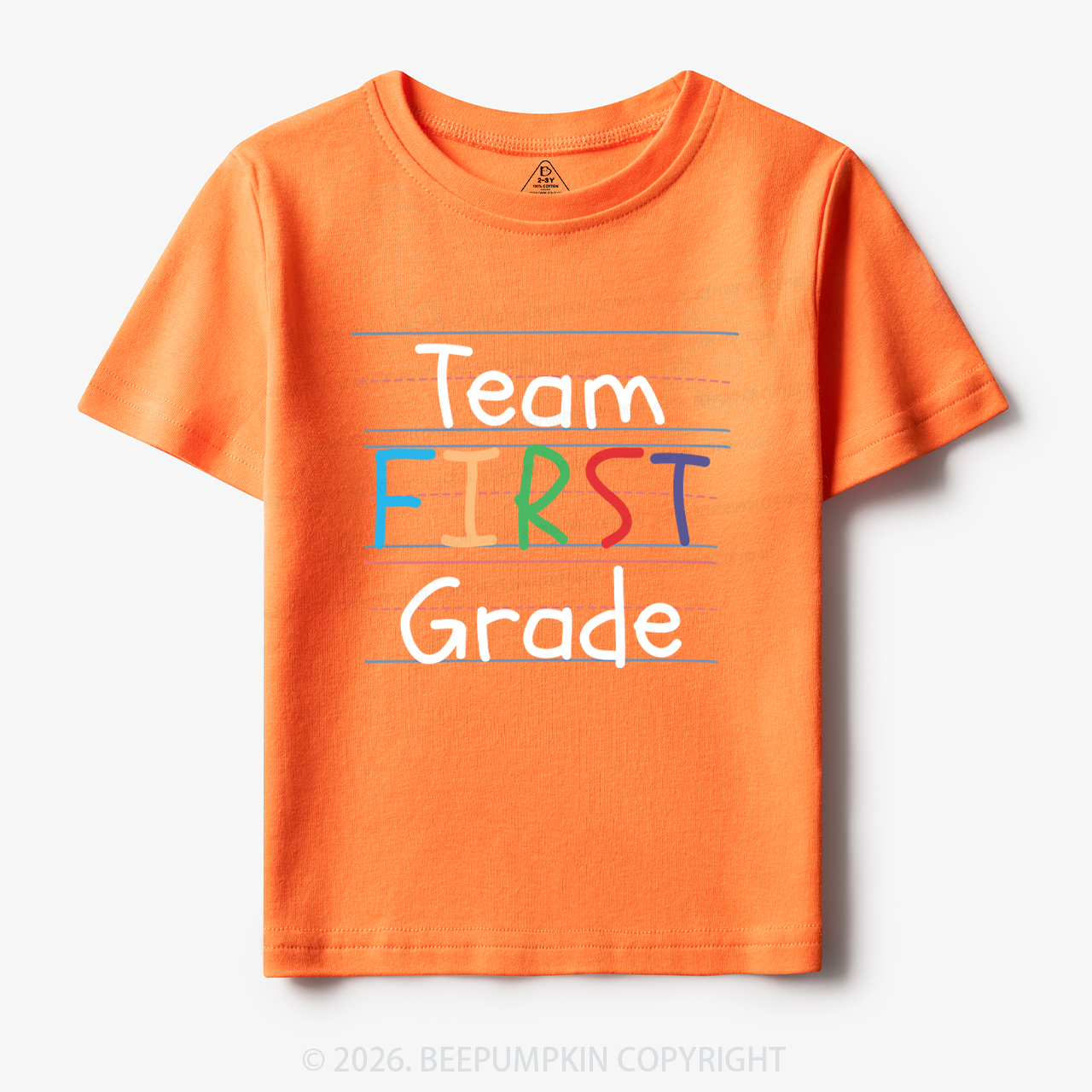 Team First Grade Back To School Kids T-shirts