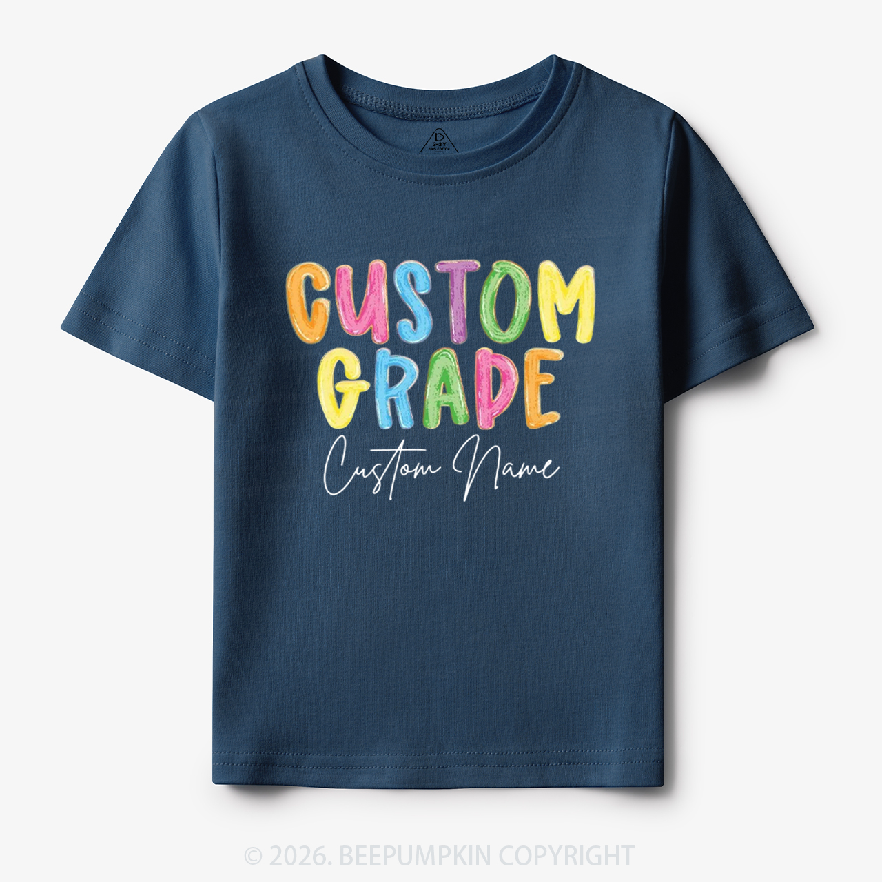 Personalized Colorful Grade Back To School Toddler&Kid's Tees