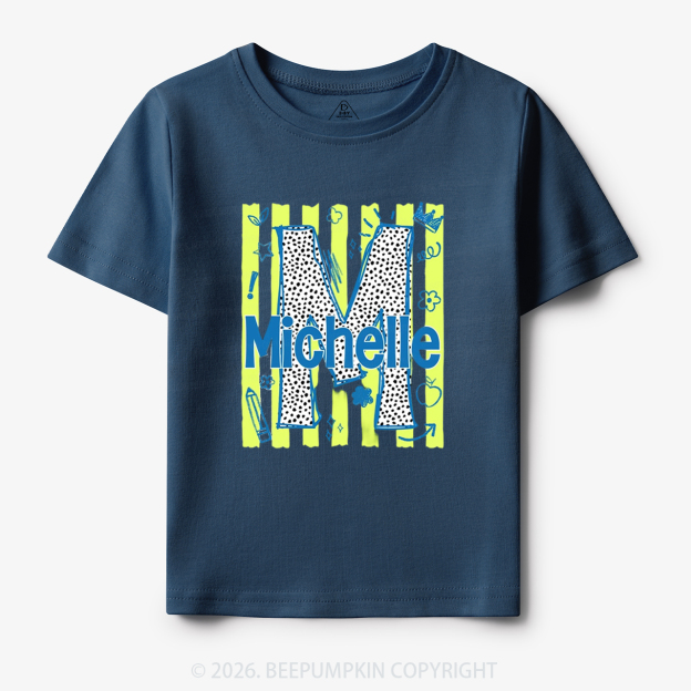 Personalized Name Alphabet Doodle Toddler&Kid's Tees