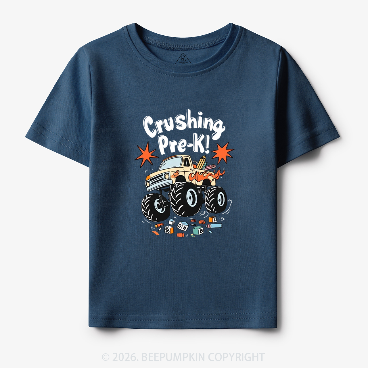 Crushing PreK Monster Truck Toddler&Kid's Tees