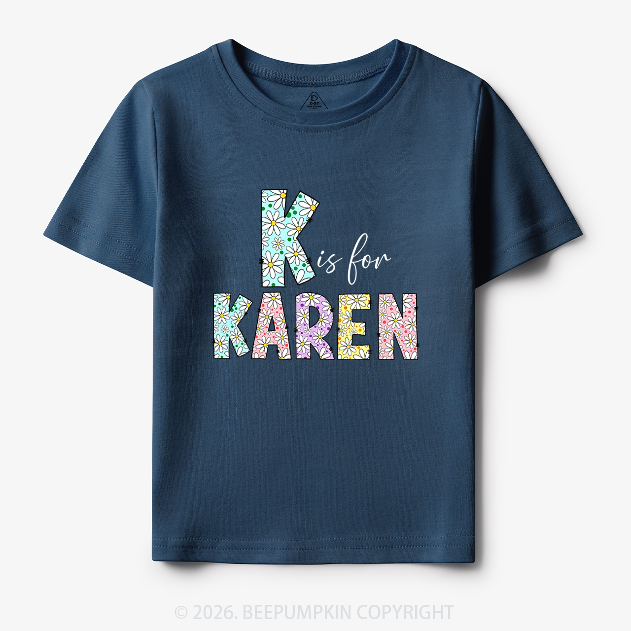 Personalized Daisy Letters Name Toddler&Kid's Tees