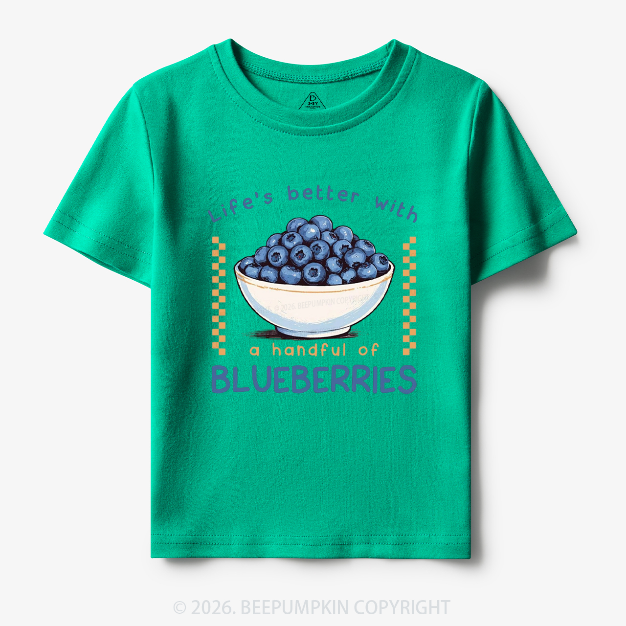 Life's better with a handful of Blueberries Funny Toddler&Kid's Tees