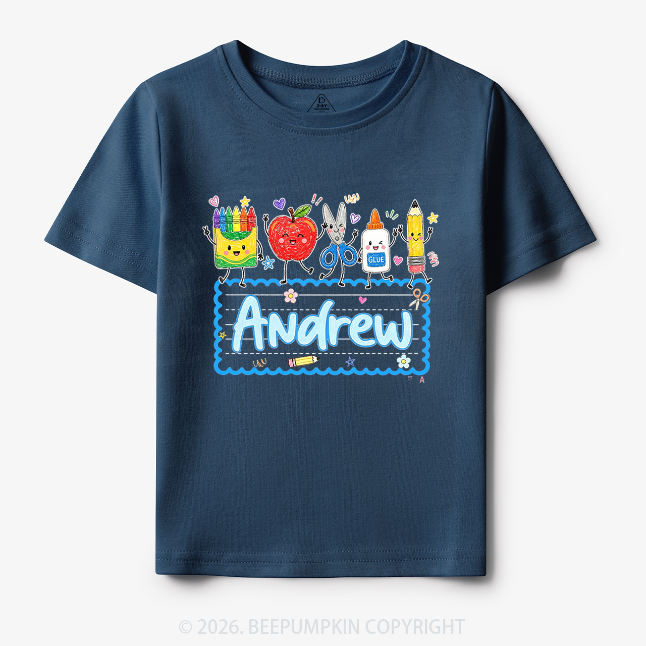 Personalized Back to School Doodle Name Toddler&Kid's Tees