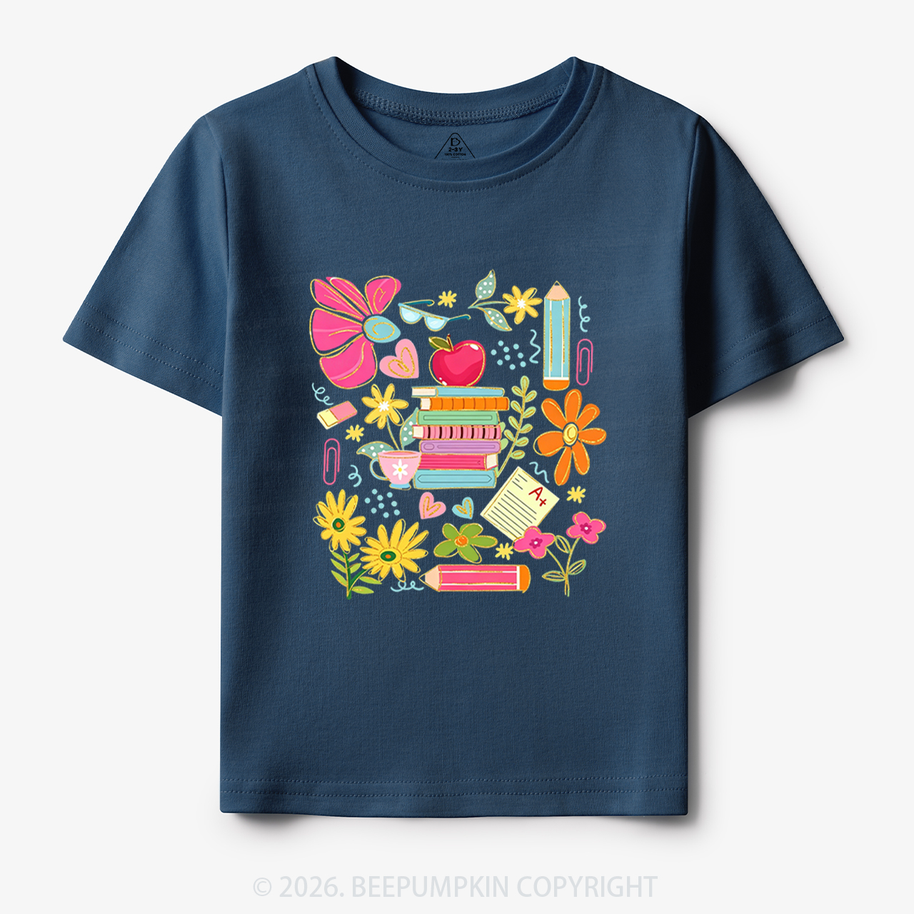 Cute Books Botanical Back to School Toddler&Kid's Tees
