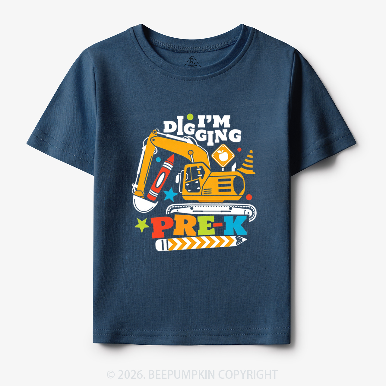Excavator I'm Digging Pre-K Toddler&Kid's Tees