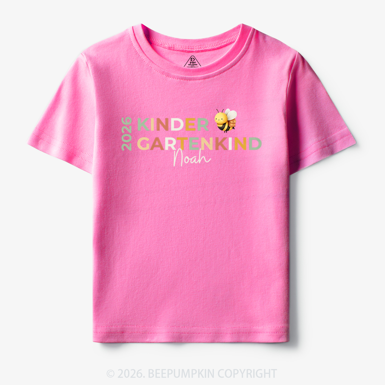 Personalized Name Icon Kindergarten Toddler&Kid's Tees