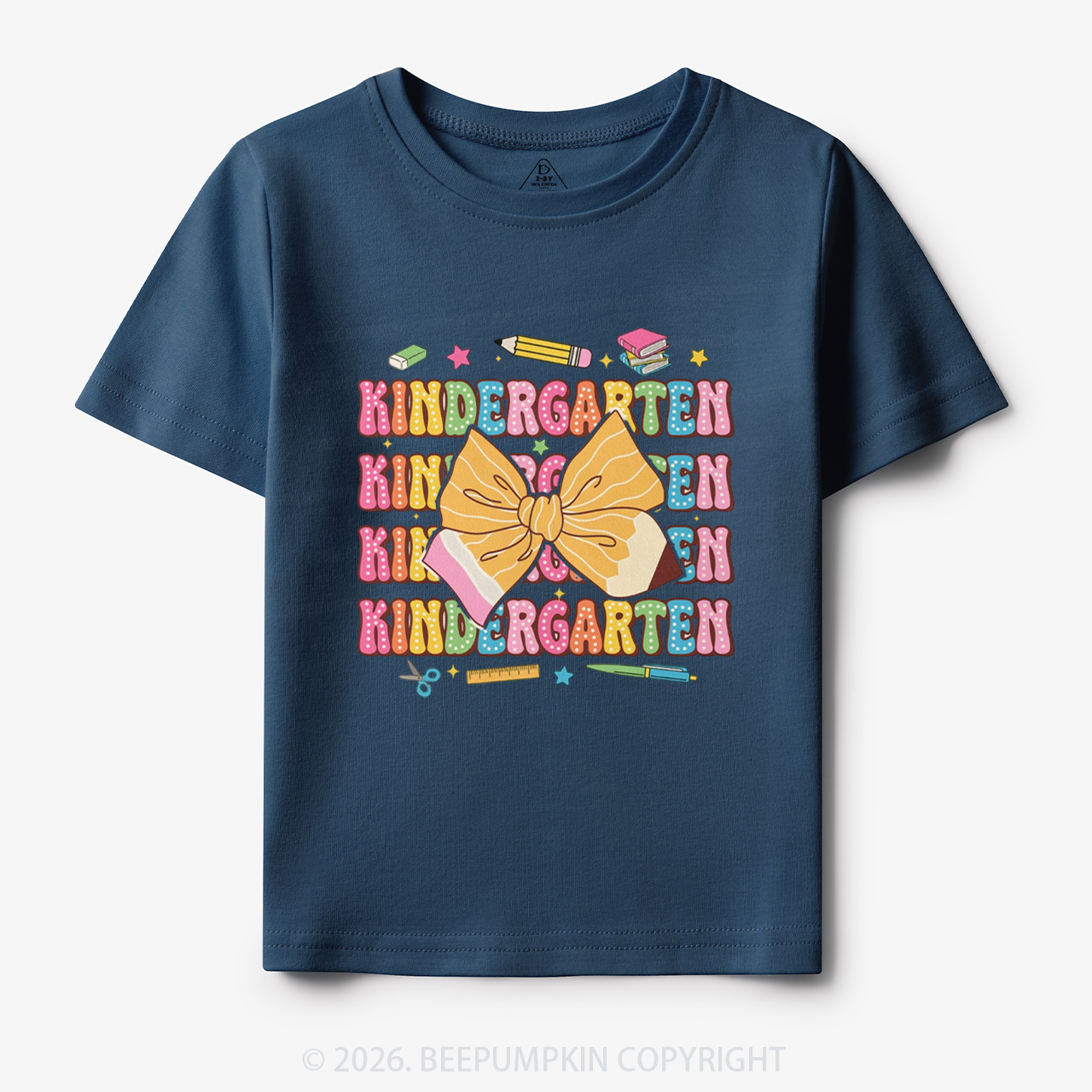 Kindergarten Pencil Coquette Bow Back To School Toddler&Kid's Tees