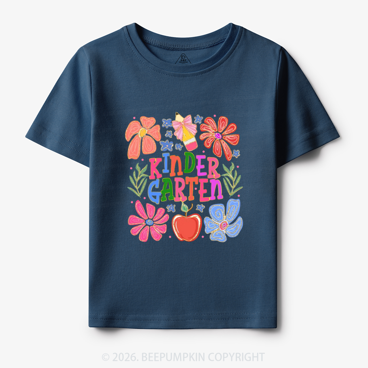 Personalized Kindergarten Colorful Floral Toddler&Kid's Tees