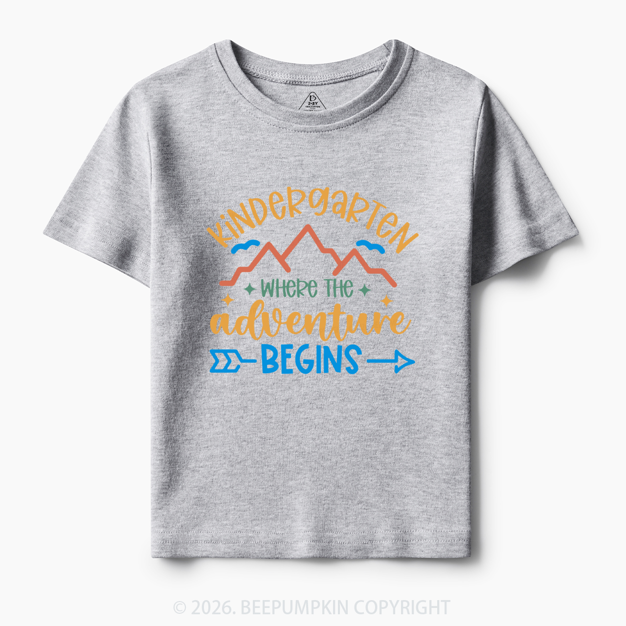 Personalized Kindergarten Where the Adventure Begins Toddler&Kid's Tees