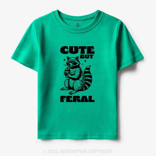 Cute But Feral Toddler&Kid's Tees Beepumpkin 7