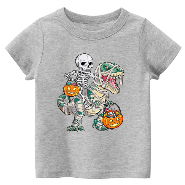 Spooky Saurus Dinosaur Halloween Kids Shirt 