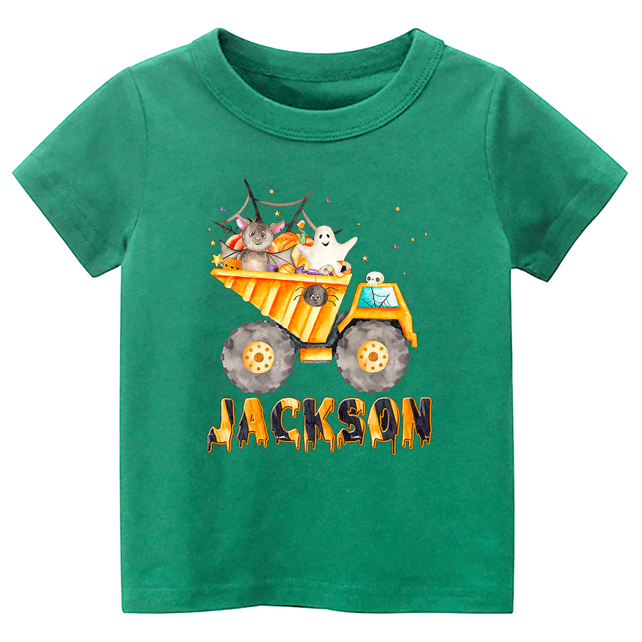 Personalized Dump Truck Halloween Kids Shirt 