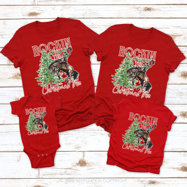Rocking Around The Christmas Tree Family Matching Shirts