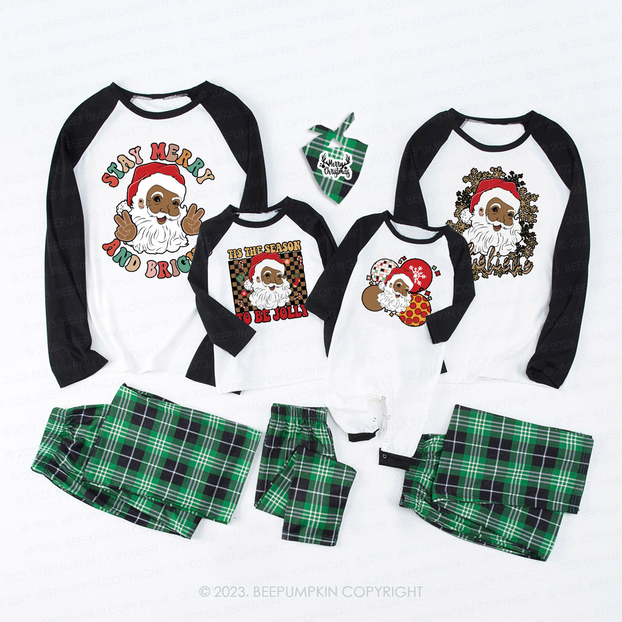 Santa Snowflake Most Likely To Christmas Family Pajamas Beepumpkin