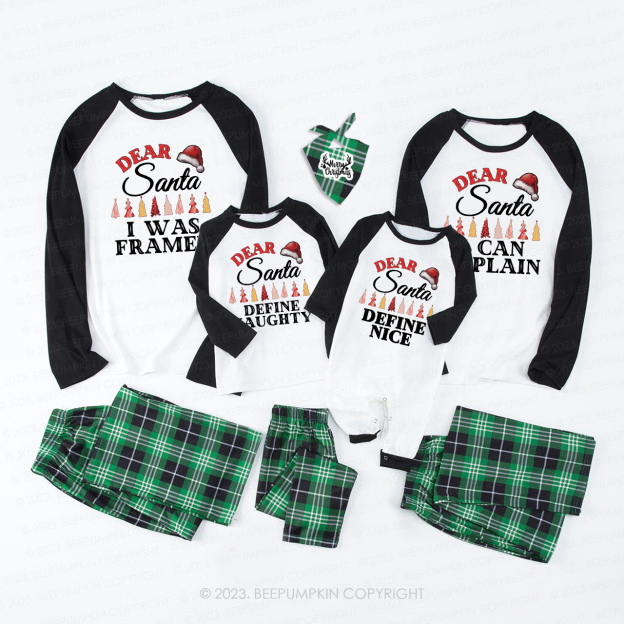 Dear Santa Christmas Tree Matching Pajamas For Family Beepumpkin