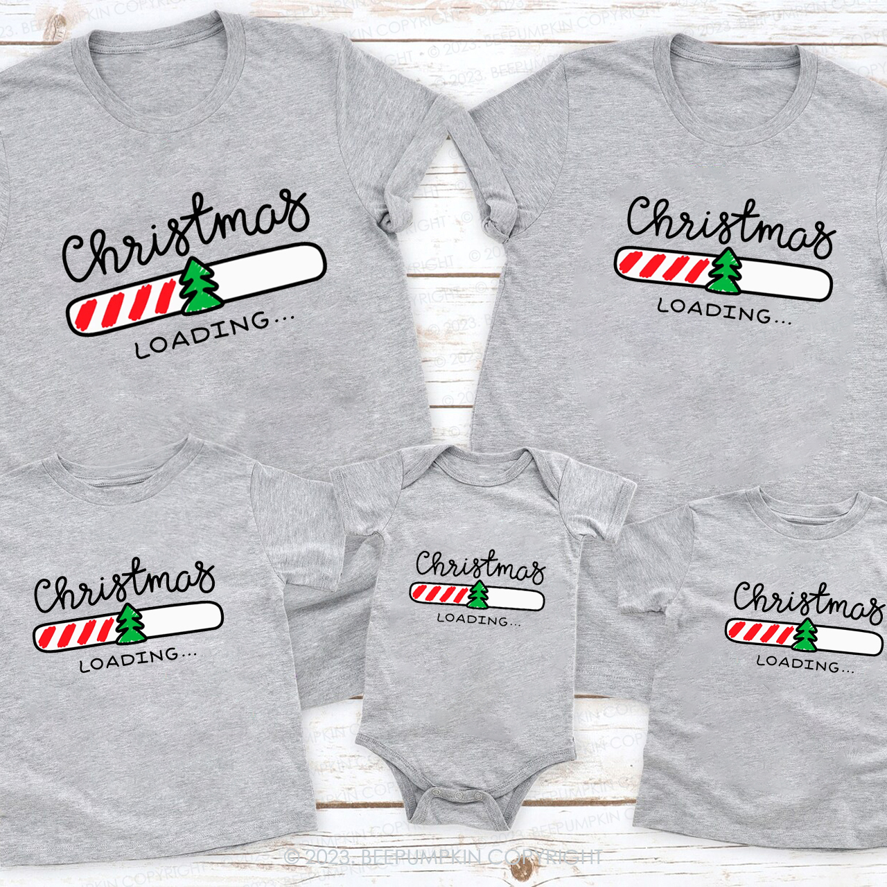 Christmas is Coming Family Matching Shirts Beepumpkin