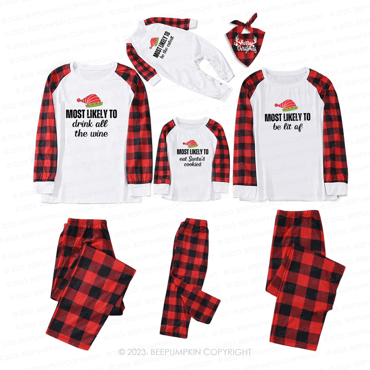 Most Likely To Do Anything Christmas Match Pajamas Beepumpkin