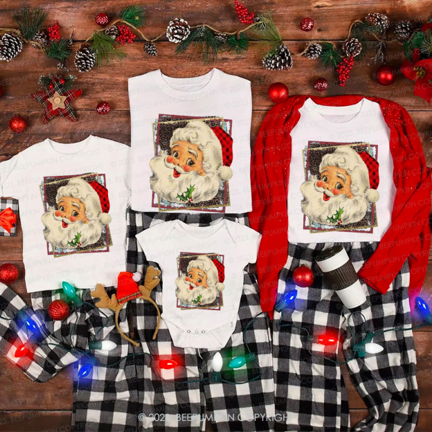 Retro Christmas Old Fashioned Santa Claus Shirts