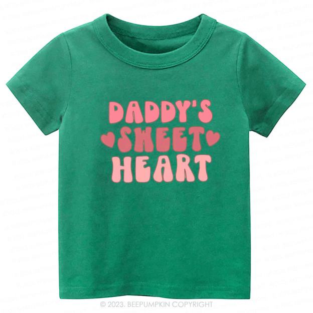 Daddy's Sweet Heart Natural -Toddler Tees