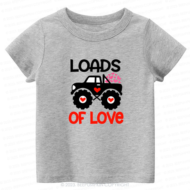 Loads of Love Valentines Truck -Toddler Tees