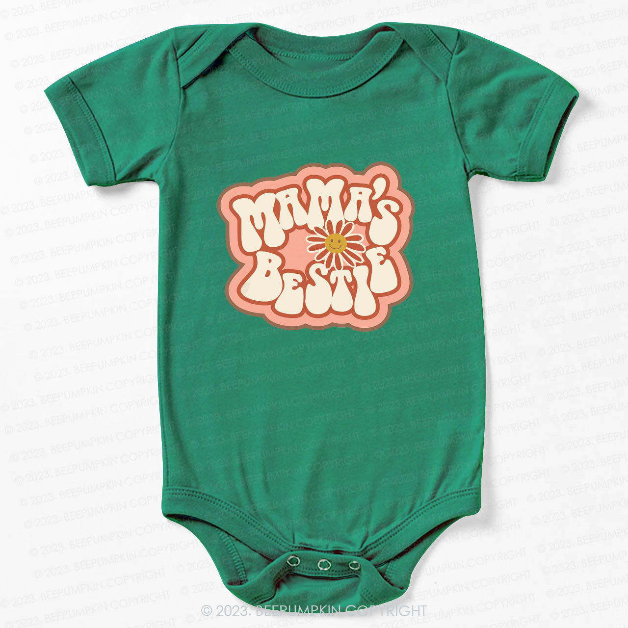 Mama's Bestie Sunflower Bodysuit For Baby