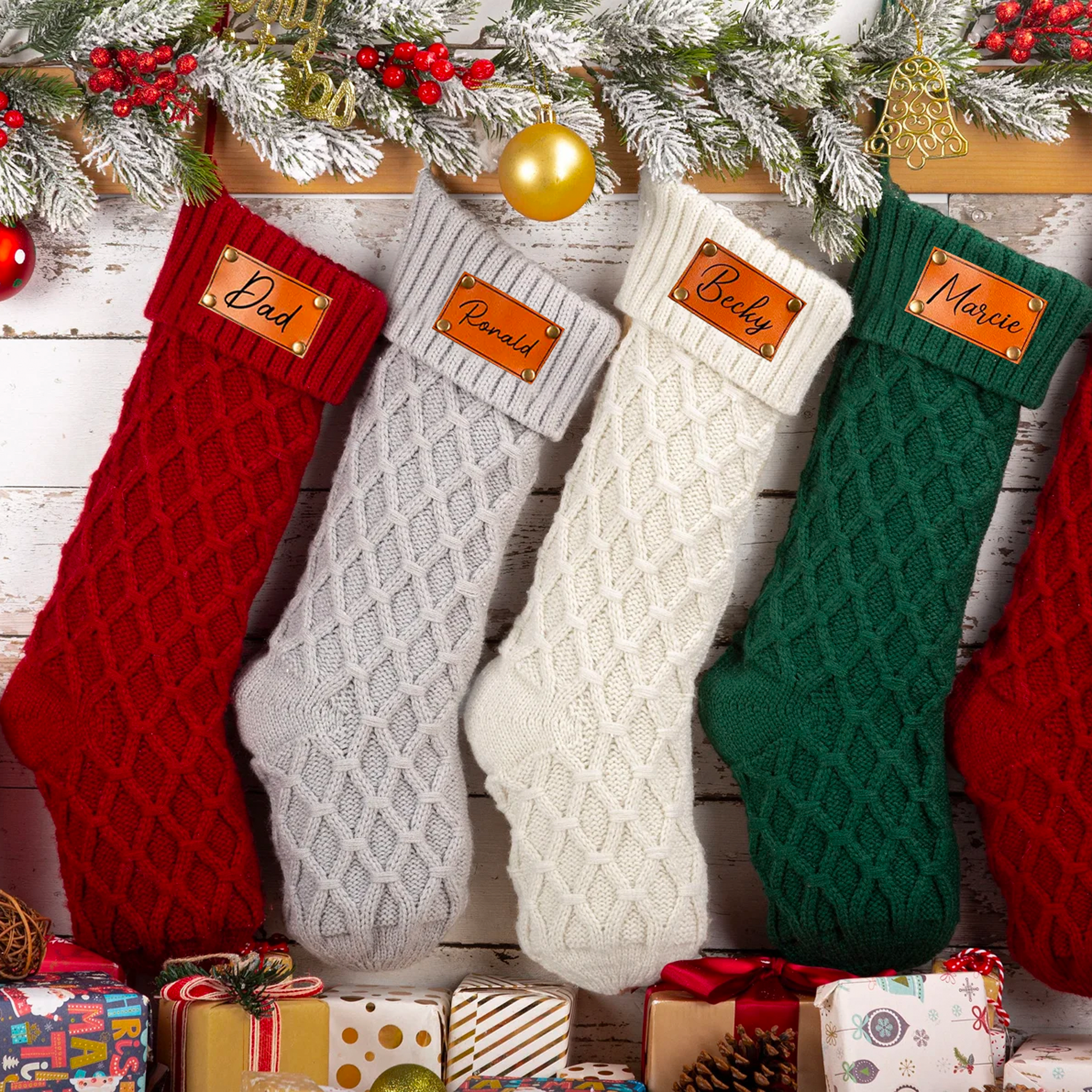 Personalized Monogram Christmas Family Stocking