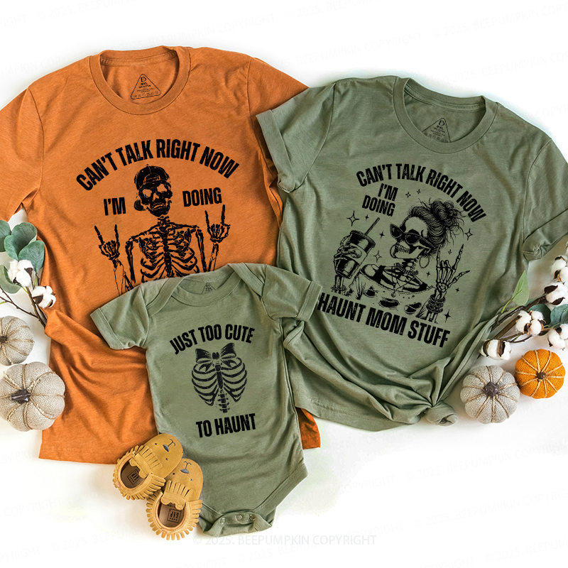 Personalized Bone Family Collection Halloween Family Matching Shirts