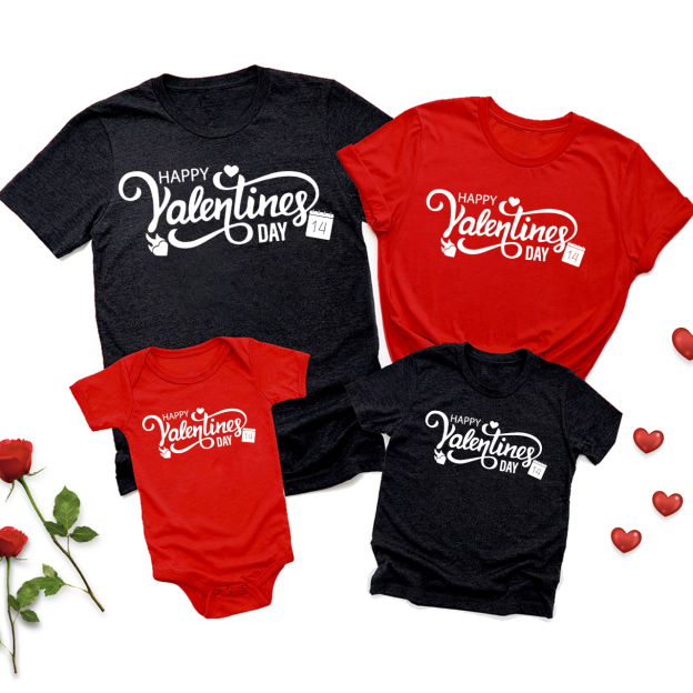 Happy Valentines Day Family Matching Shirts
