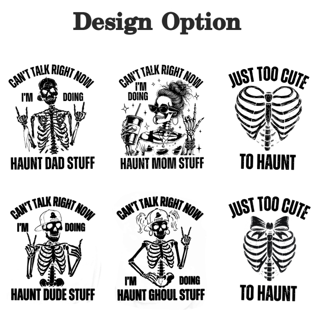 Personalized Bone Family Collection Halloween Family Matching Shirts