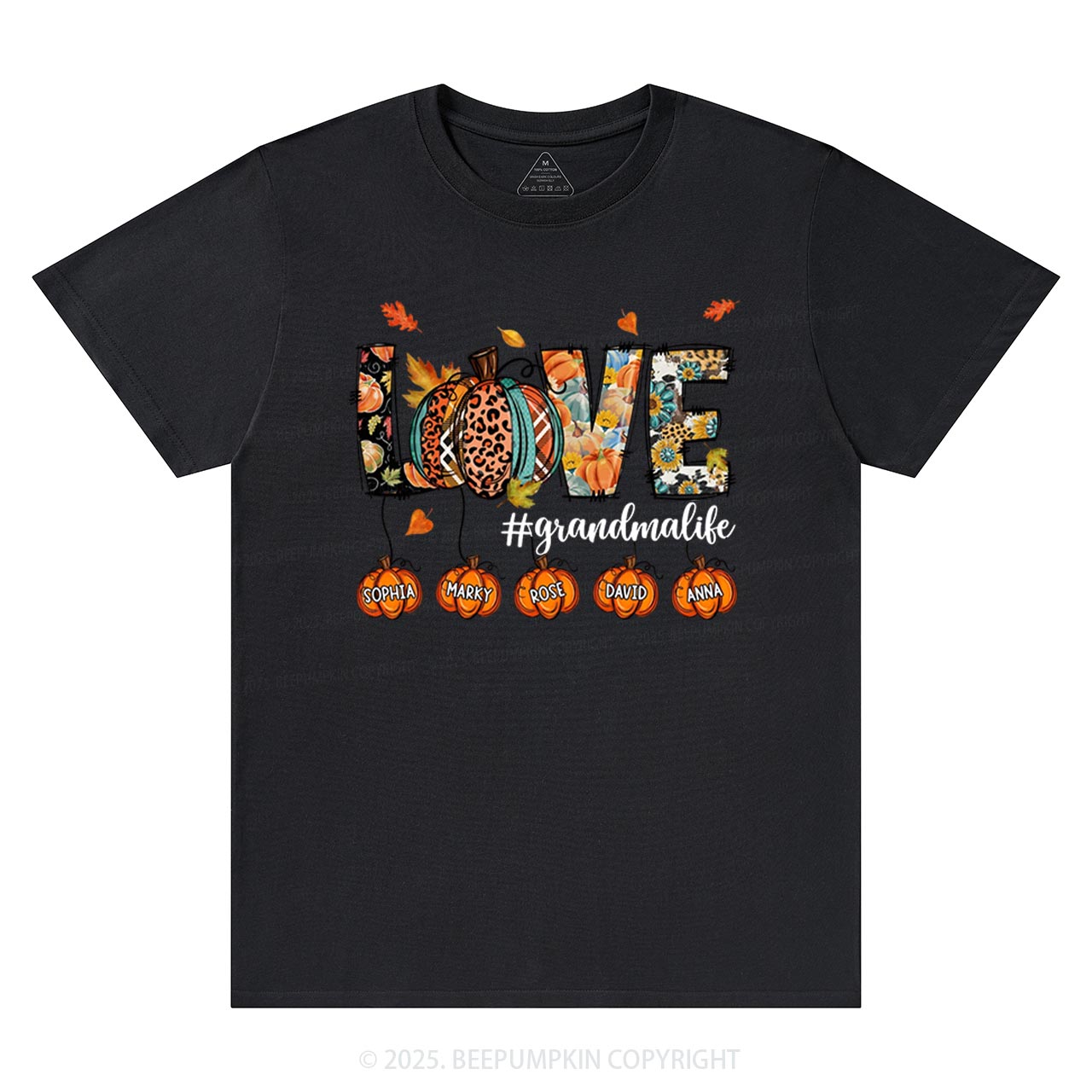 Personalized Love Grandma Life T-Shirts Beepumpkin