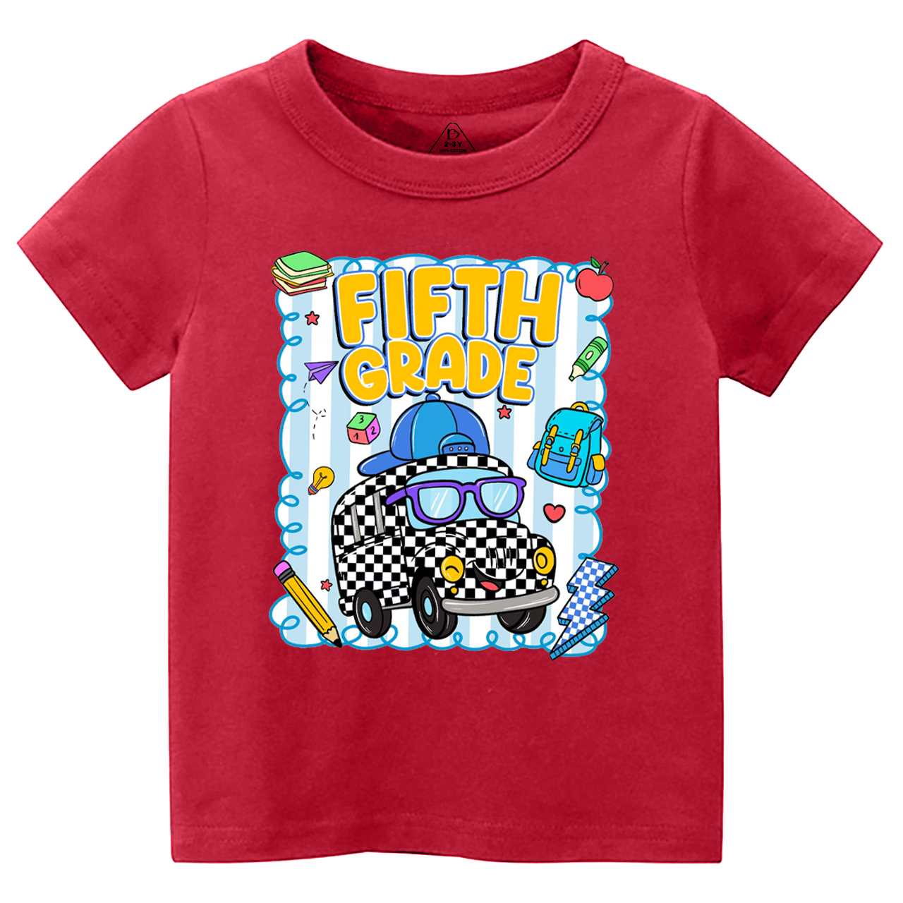 Personalized Toot Toot School Bus Toddler&Kid's Tees Beepumpkin 