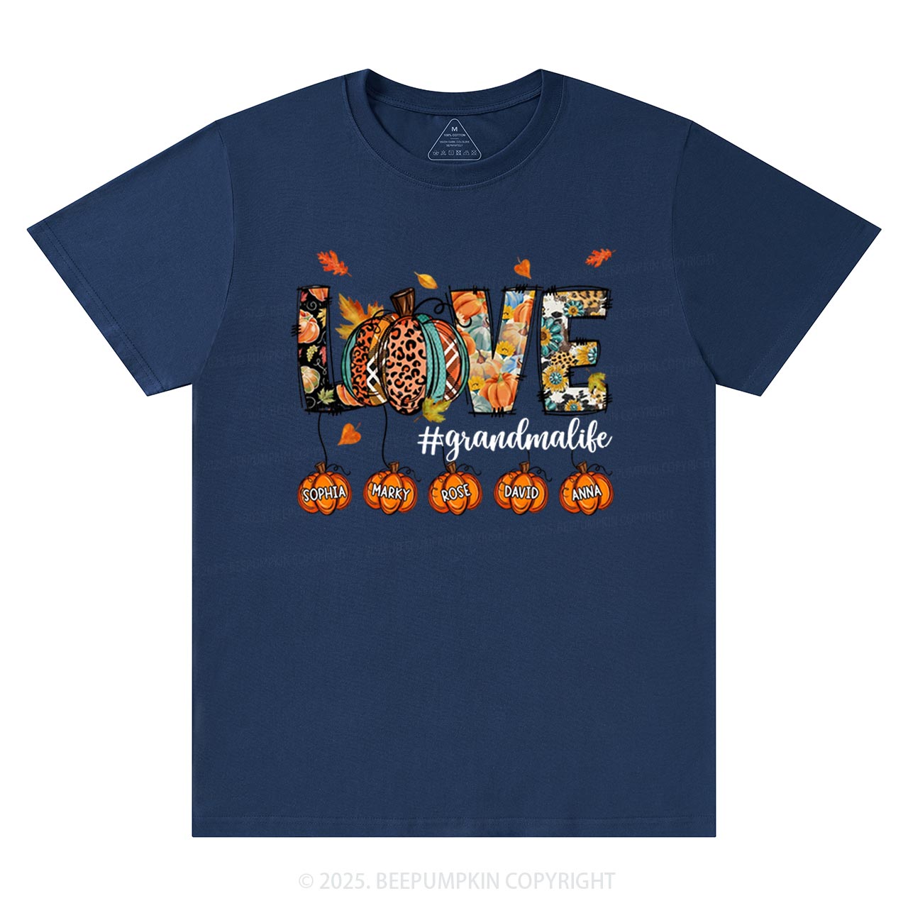 Personalized Love Grandma Life T-Shirts Beepumpkin